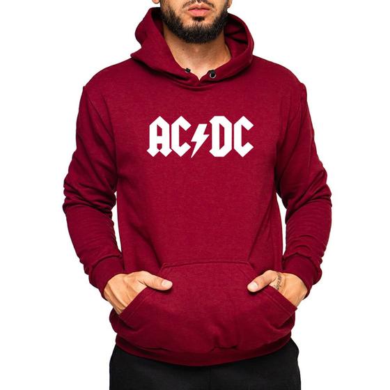 Imagem de Moletom Canguru AC DC Banda de Rock Blusa de Frio Estampada