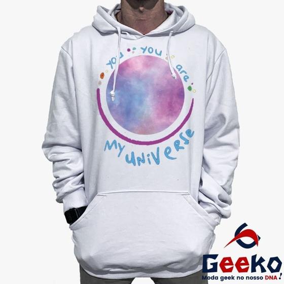 Imagem de Moletom Canguru Coldplay Algodão You You Are My Universe Rock Alternativo Geeko