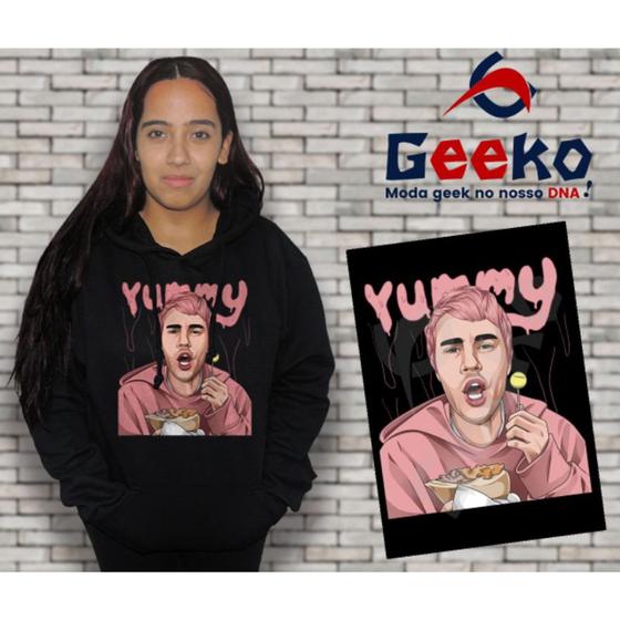 Moletom Canguru Moletom De Justin Bieber Moletom Canguru Feminino Justin  Bieber Yummy Geeko Moletom