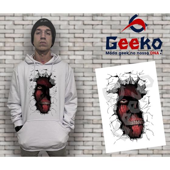 Imagem de Moletom Canguru Masculino Attack On Titan Geeko