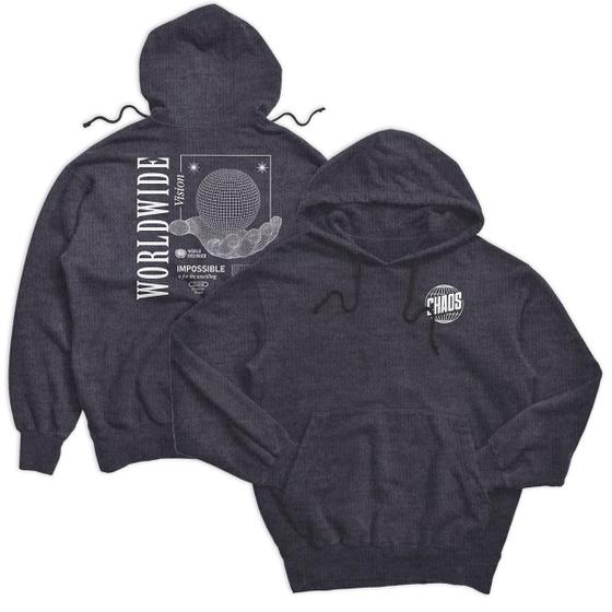 Imagem de Moletom Canguru Masculino Com Estampa Streetwear World Wide 011