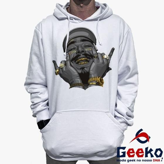 Imagem de Moletom Canguru Post Malone Algodão Geeko