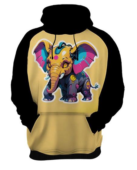 Imagem de Moletom Casaco Blusa Animais Cyberpunk Elefantes Safari 4