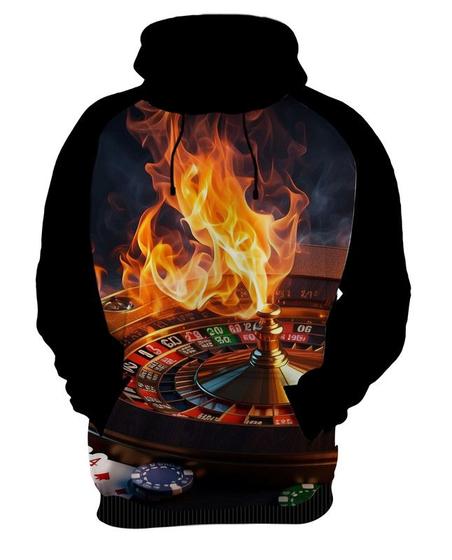 Imagem de Moletom Casaco Blusa  Baralho Poker Roleta Sorte Dados 3