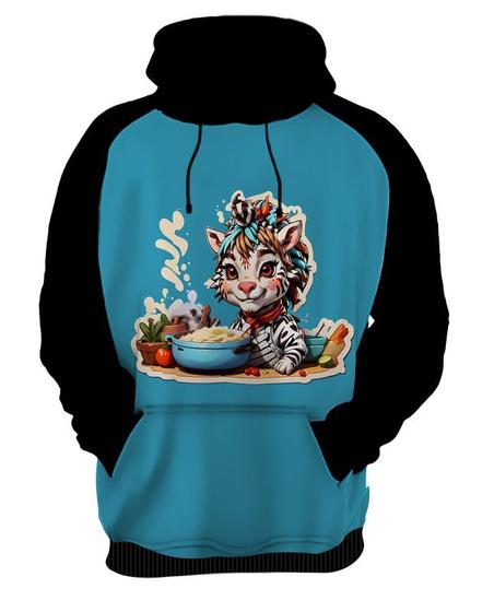 Imagem de Moletom Casaco Blusa Chefe Zebra Cozinheira Cozinha 1