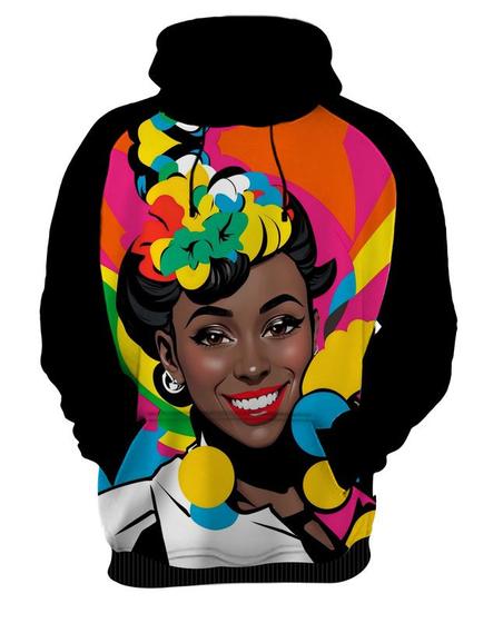 Imagem de Moletom Casaco Blusa  Mu.lher Negra Preta PopArt Cultura 3