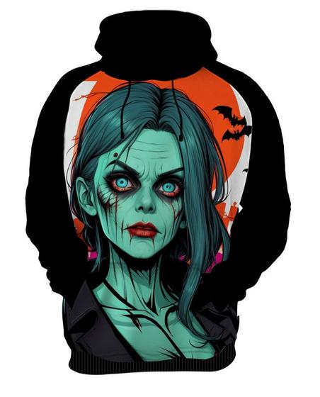 Imagem de Moletom Casaco Tshirt Halloween Zombi Monstro Fantasia 5