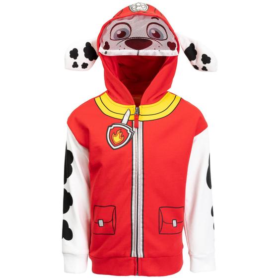 Imagem de Moletom com Capuz Paw Patrol Marshall Cosplay com Zíper para Meninos (2T)