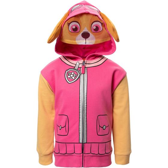 Imagem de Moletom com capuz Paw Patrol Skye Toddler Girl Fleece com zí