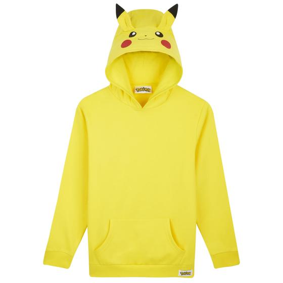 Imagem de Moletom com capuz Pokémon Hoodie para meninos e adolescentes Pikachu