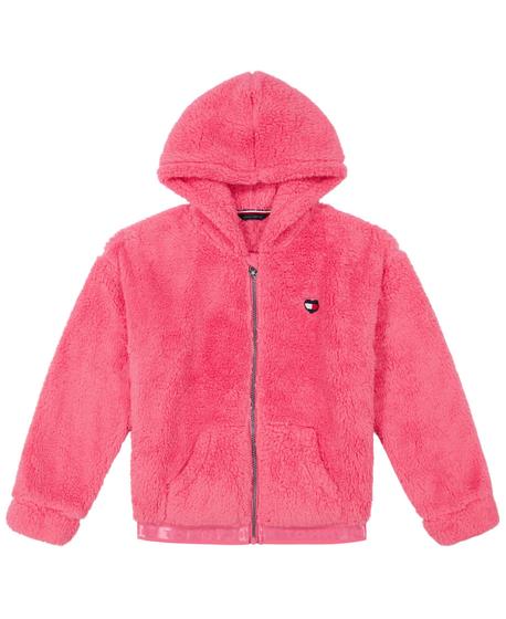 Imagem de Moletom com Capuz Rosa Tommy Hilfiger para Meninas - Tamanho 6X