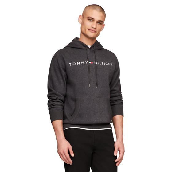Imagem de Moletom com Capuz Tommy Hilfiger Masculino - Cinza Mescla