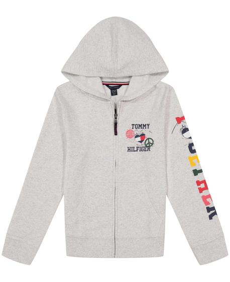 Imagem de Moletom com Capuz Tommy Hilfiger para Menina 2T - Com Zíper e Forro de Lã