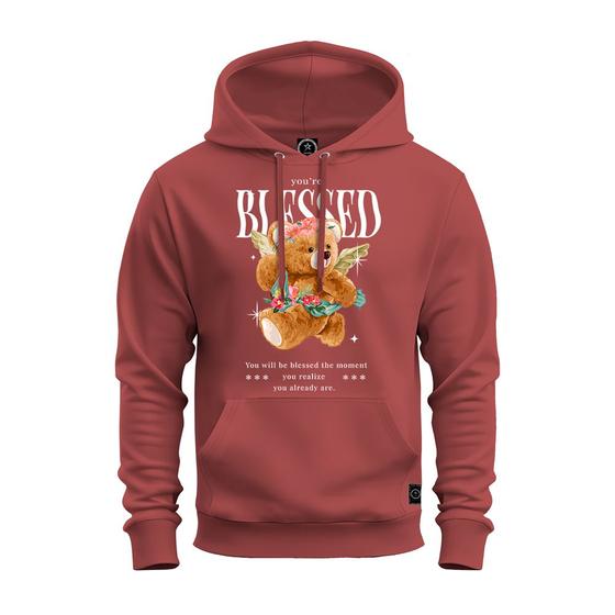 Imagem de Moletom Confortável Algodão Premium Estampado Unissex Blessed Urso