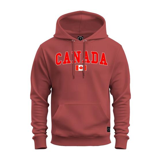 Imagem de Moletom Confortável Premium Blusa De Frio Algodão Canguru Canada