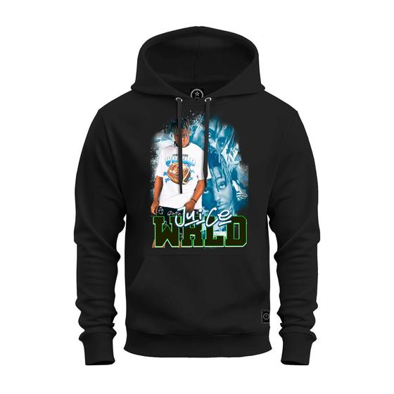 Imagem de Moletom Confortável Premium Blusa De Frio Algodão Canguru Juice Wrld