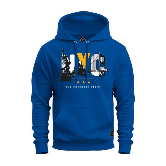 Imagem de Moletom Confortável Premium Blusa De Frio Algodão Canguru Nyc History