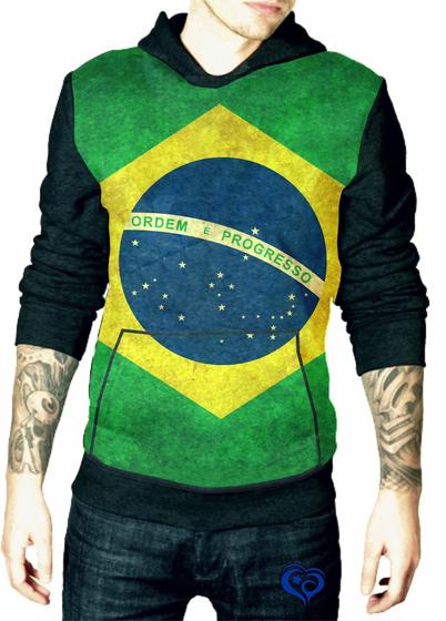 Imagem de Moletom do Brasil masculino blusa Adulto canguru