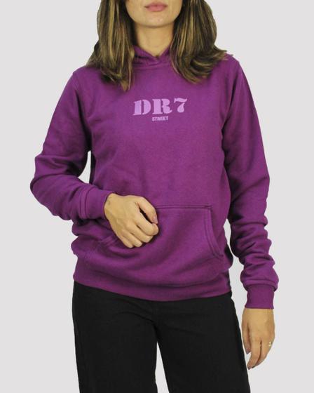 Imagem de Moletom DR7 Street Feminino Canguru Logo Stamped - Roxo