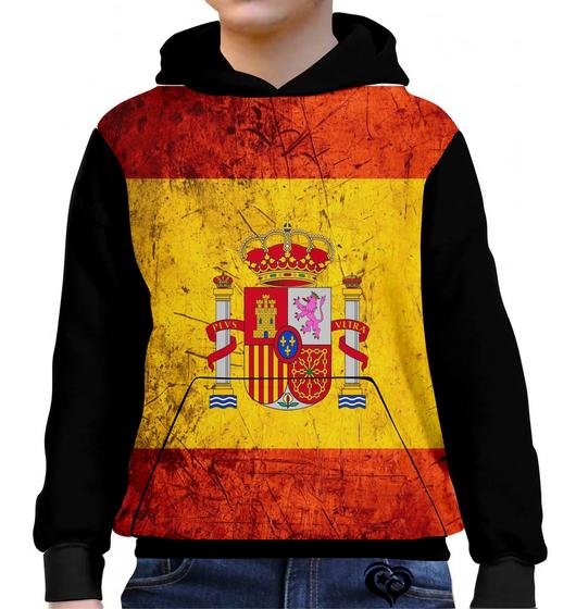 Imagem de Moletom Espanha Infantil Barcelona UNISSEX blusa casaco