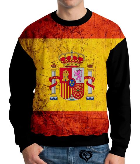 Imagem de Moletom Espanha Infantil Barcelona UNISSEX blusa casaco