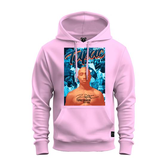 Imagem de Moletom Estampado Blusa De Frio Premium Personalizado Tupac Assinatura