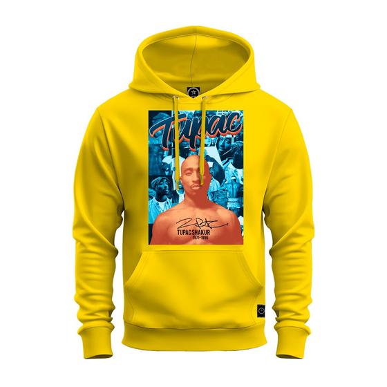 Imagem de Moletom Estampado Blusa De Frio Premium Personalizado Tupac Assinatura