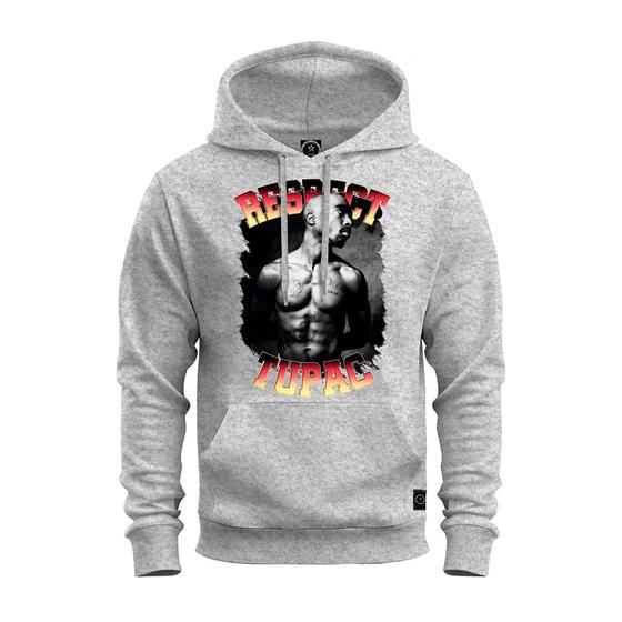 Imagem de Moletom Estampado Blusa De Frio Premium Personalizado Tupac Sem Peita