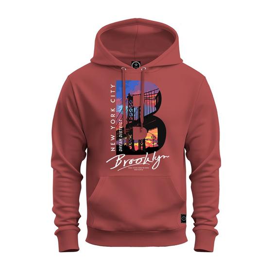 Imagem de Moletom Estampado Confortável Blusa De Frio Inverno Broklyn B