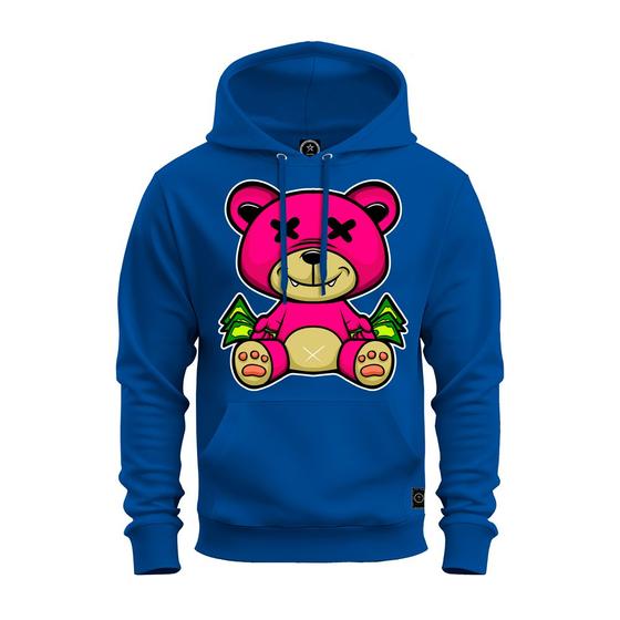 Imagem de Moletom Estampado Premium Unissex Blusa De Frio Urso Rosa X