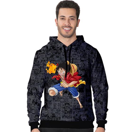 Imagem de Moletom Fechado Estampa Anima One Piece Exclusivo Top Full