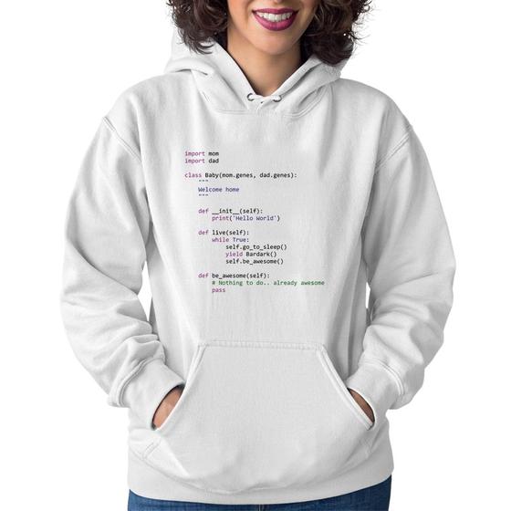 Imagem de Moletom Feminino Baby Python Code - Foca na Moda