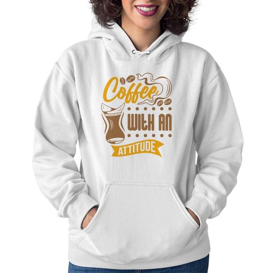 Imagem de Moletom Feminino Coffee With An Attitude - Foca na Moda