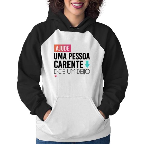 Imagem de Moletom Feminino Doe um beijo - Foca na Moda