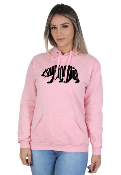 Imagem de Moletom Feminino Estampado Blusa de Frio Urso Calafórnia