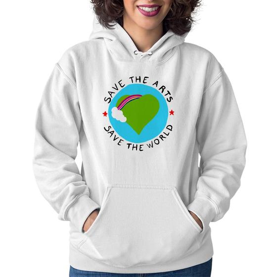 Imagem de Moletom Feminino Save The Arts Save The World - Foca na Moda