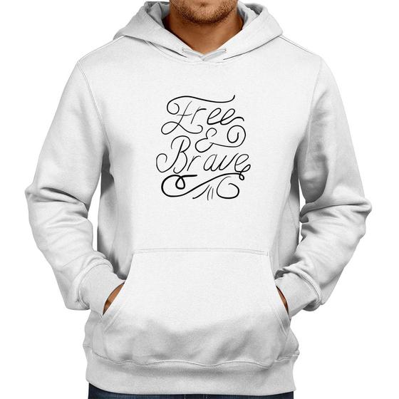 Imagem de Moletom Free and Brave - Foca na Moda