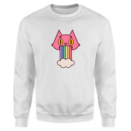 Imagem de Moletom Gato desenho blusa de frio exclusiva envio em 24hrs