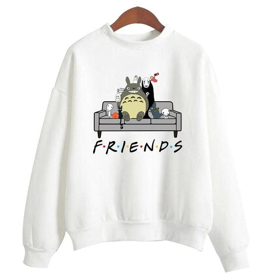 Moletom Gola Redonda Unissex Friends Animes Meu Amigo Totoró é ruim? Moletom Gola Redonda Unissex Friends Animes Meu Amigo Totoró é boa?