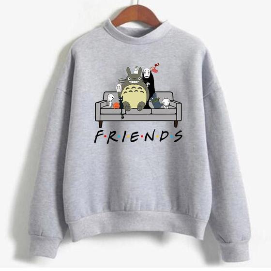 Moletom Gola Redonda Unissex Friends Animes Meu Amigo Totoró é boa?