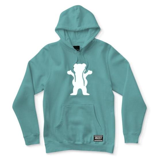 Moletom Grizzly Canguru OG Bear Hoodie Masculino Verde Agasalho e Moletom Esportivo Magazine Luiza