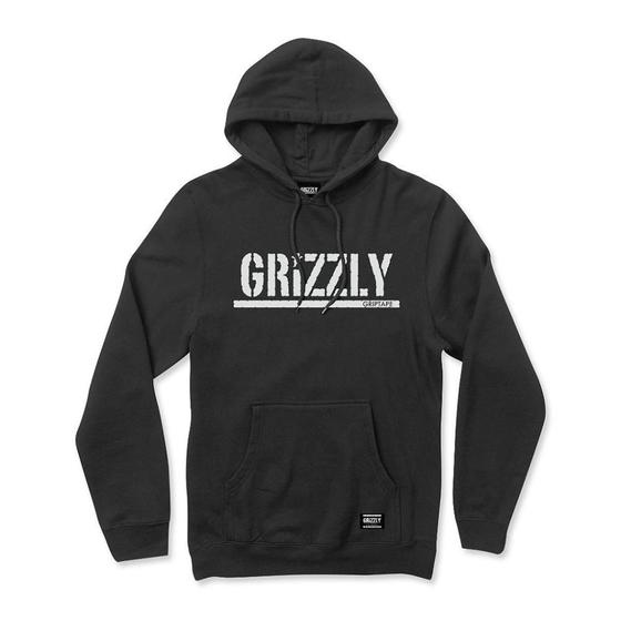 Imagem de Moletom Grizzly Canguru Stamp Hoodie Masculino Preto