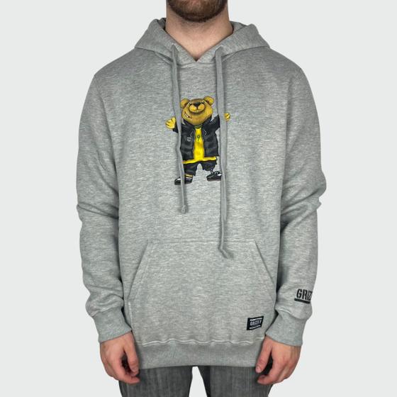 Imagem de Moletom Grizzly My Paraskate Bear Hoodie Heather Grey