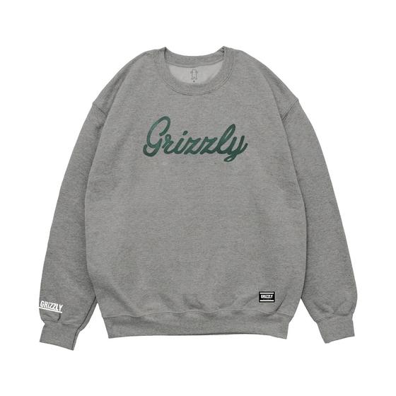 Imagem de Moletom Grizzly Script Logo Crewneck