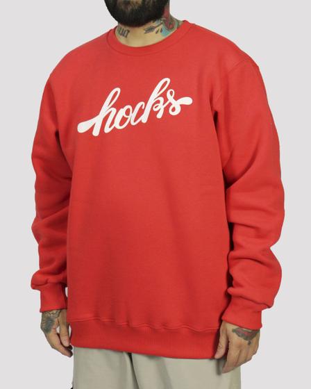 Imagem de Moletom Hocks Careca Scripta - Vermelho