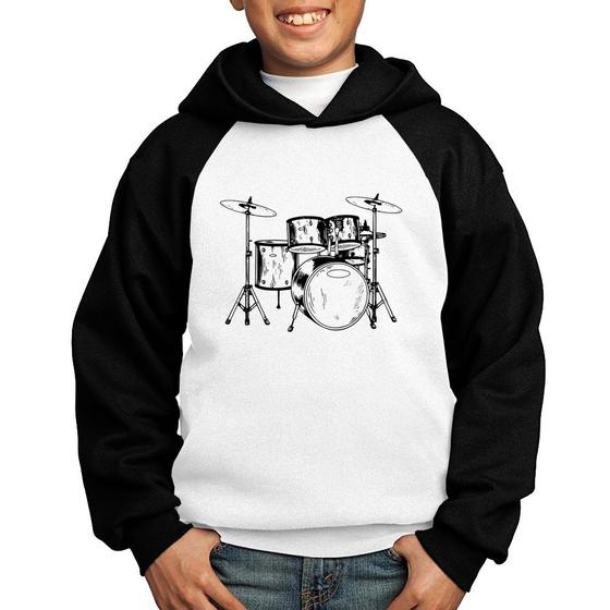 Imagem de Moletom Infantil Bateria Música - Foca na Moda