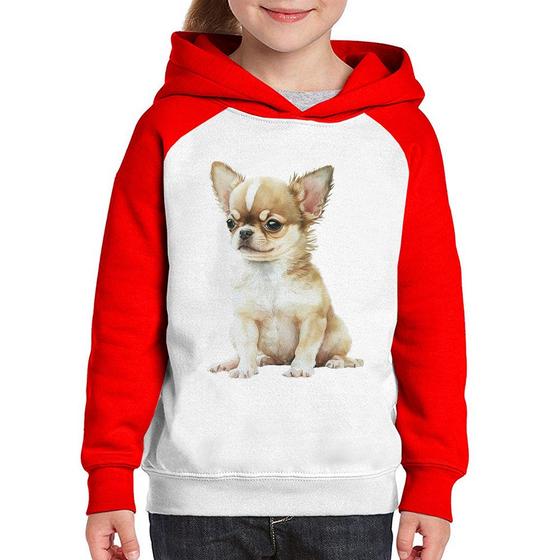Moletom Infantil Cachorro Chihuahua Foca na Moda Blusas