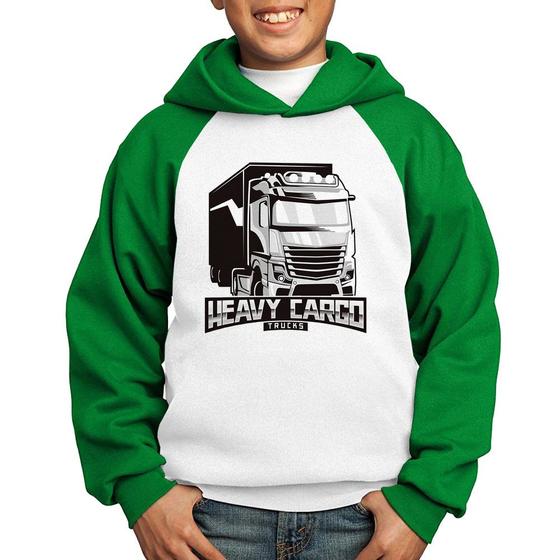Imagem de Moletom Infantil Caminhão Heavy Cargo Caminhoneiro - Foca na Moda