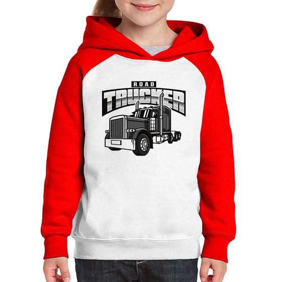 Imagem de Moletom Infantil Caminhão Road Trucker Caminhoneiro - Foca na Moda