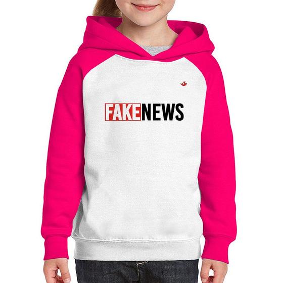 Imagem de Moletom Infantil Fake News - Foca na Moda